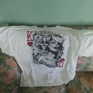 White graphic t shirt